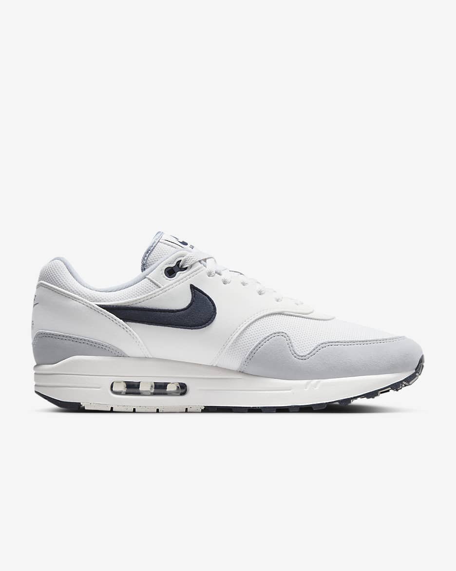 Nike Air Max 1-sko til mænd - Platinum Tint/Wolf Grey/Dark Obsidian