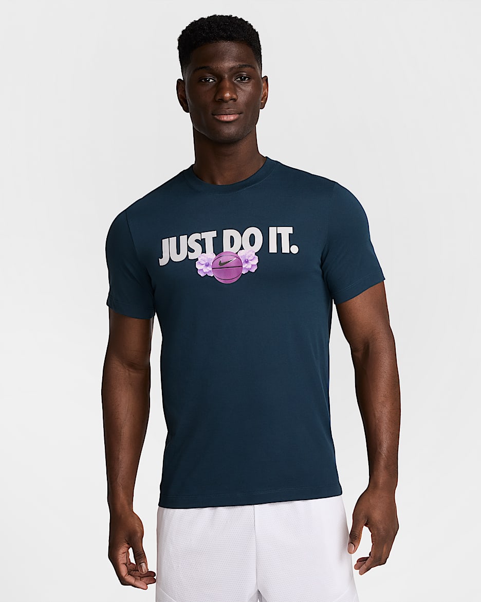 Ανδρικό T-Shirt μπάσκετ Dri-FIT Nike - Armory Navy