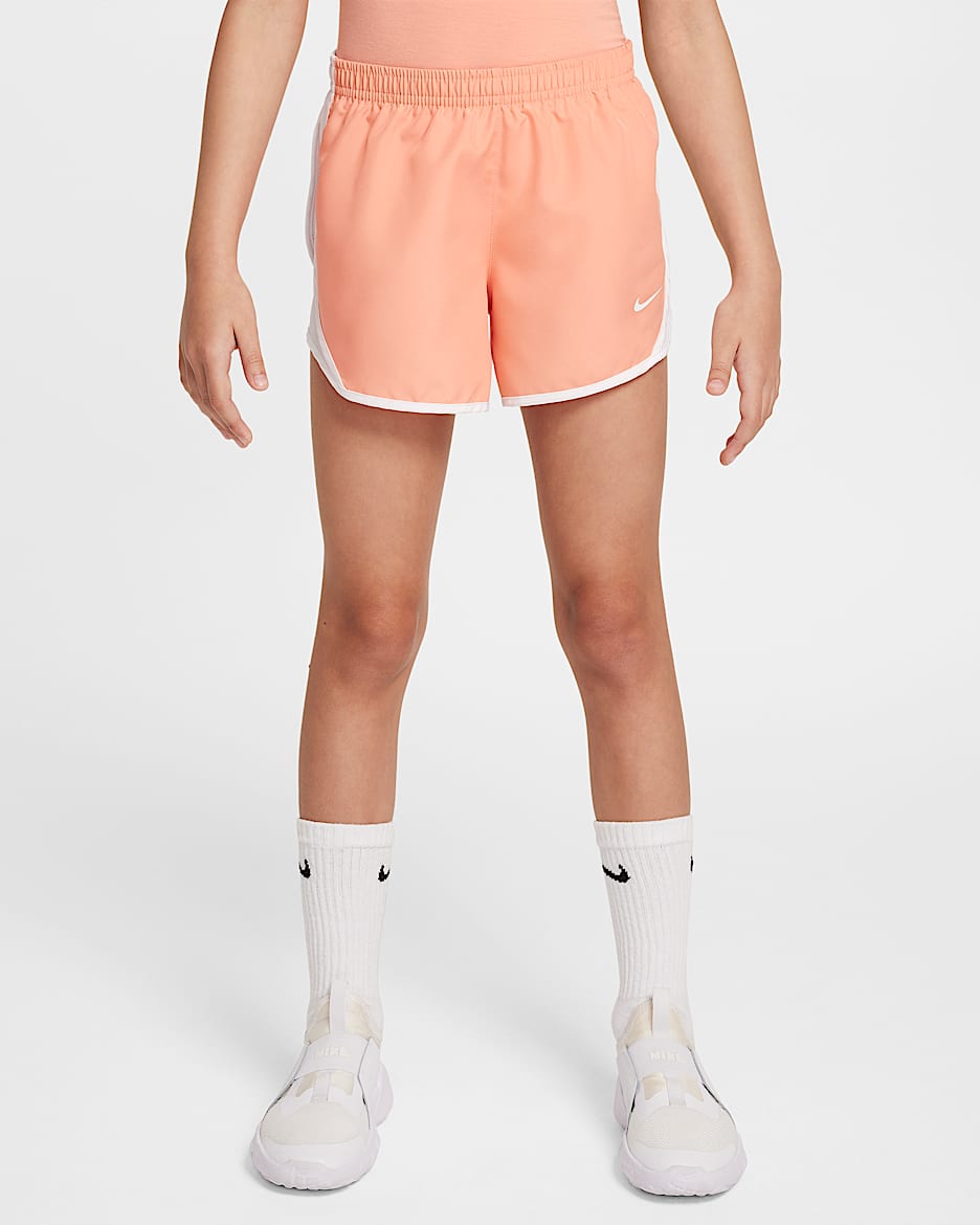 Nike Tempo Big Kids' (Girls') Dri-FIT Running Shorts - Apricot Agate/White/White/White
