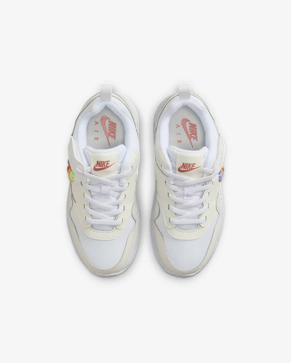 Chaussure Nike Air Max 1 SE EasyOn pour enfant - Blanc/Summit White/Terra Blush/Multicolore