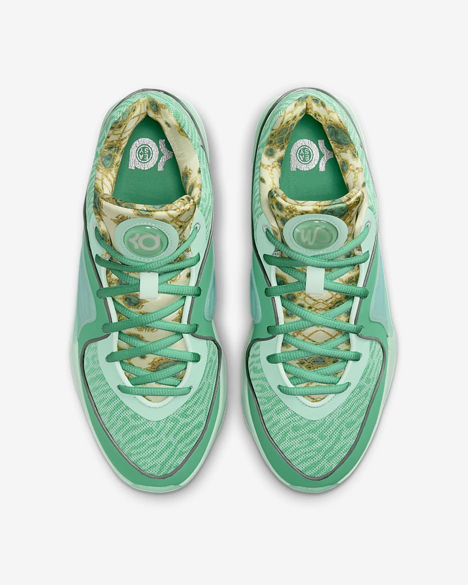 KD16 "Wanda" Basketball Shoes - Mint Foam/Emerald Rise/Stadium Green/Metallic Silver