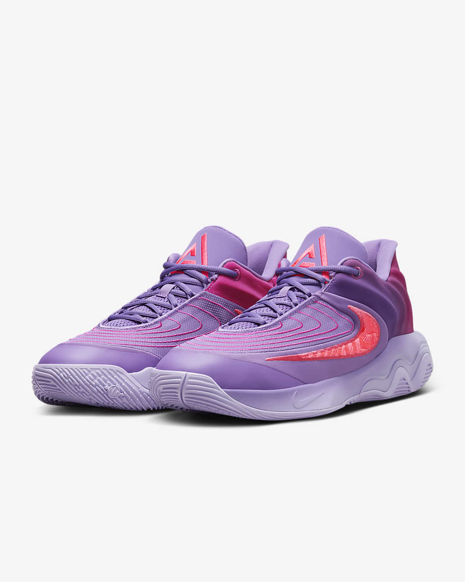 Giannis Immortality 4 Basketballschuh - Black Raspberry/Hot Punch/Hot Fuchsia/Aster Pink