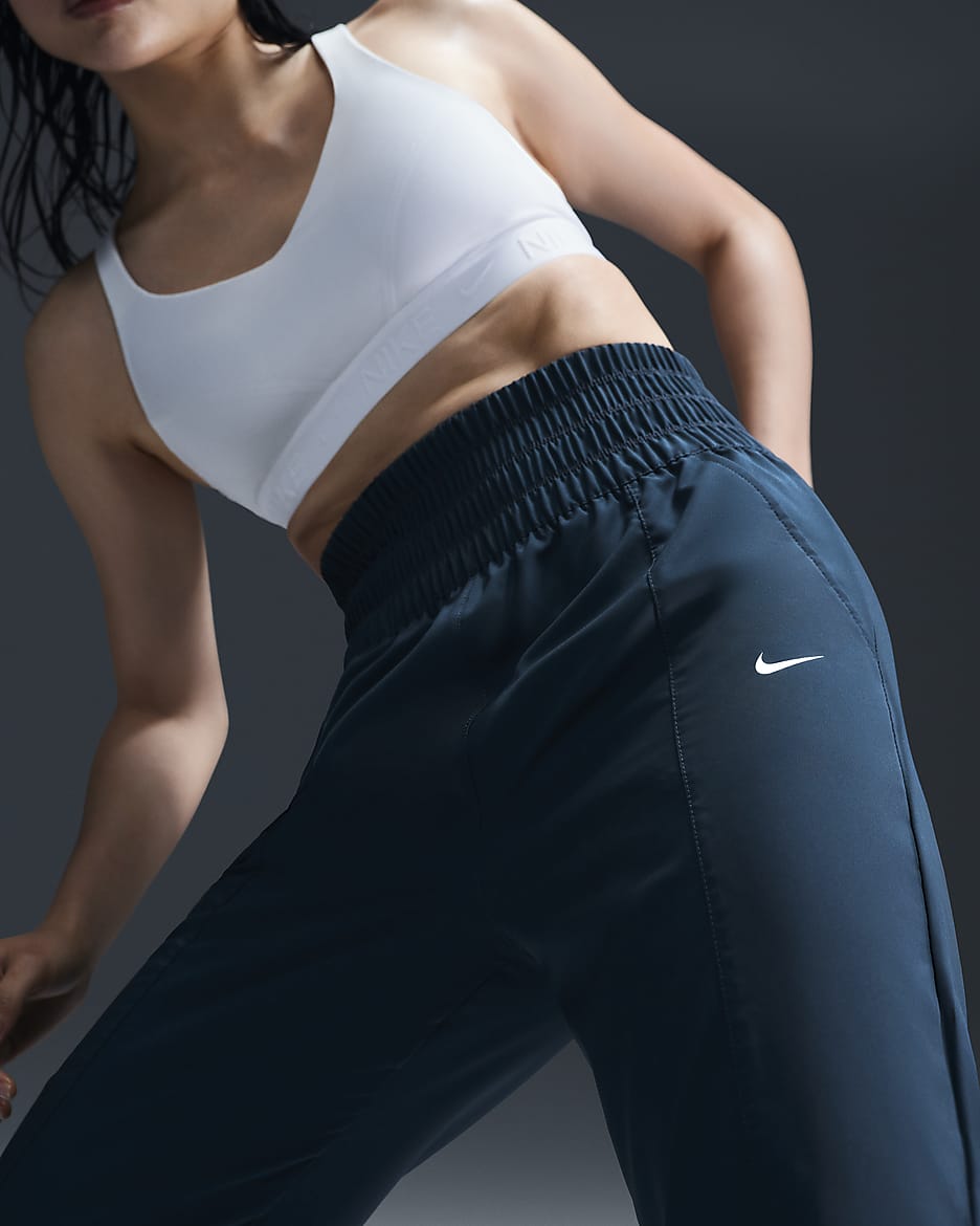 Nike Dri-FIT One Women's Ultra High-Waisted Trousers - Armoury Navy/White