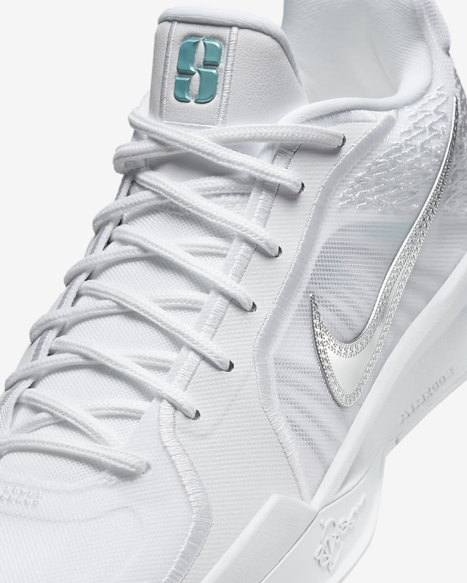 Sabrina 2 EP Basketball Shoes - White/Summit White/Glacier Blue/Metallic Silver