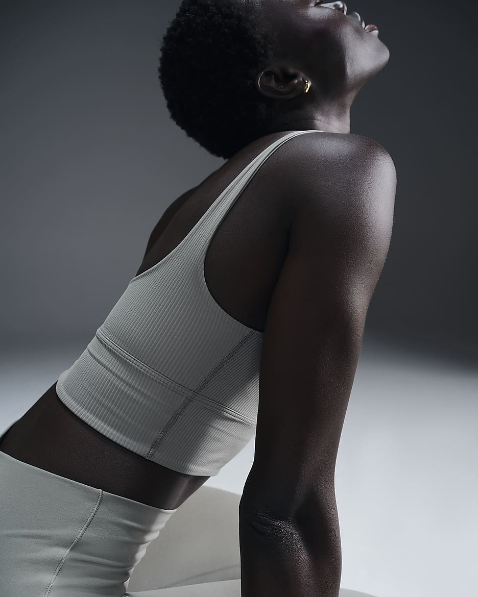 Nike Zenvy Rib Women's Light-Support Padded Longline Sports Bra