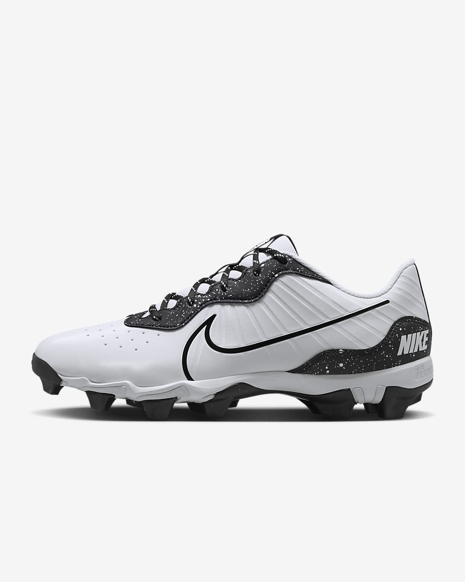 Tacos de béisbol para hombre Nike Alpha Huarache 4 Keystone - Blanco/Negro
