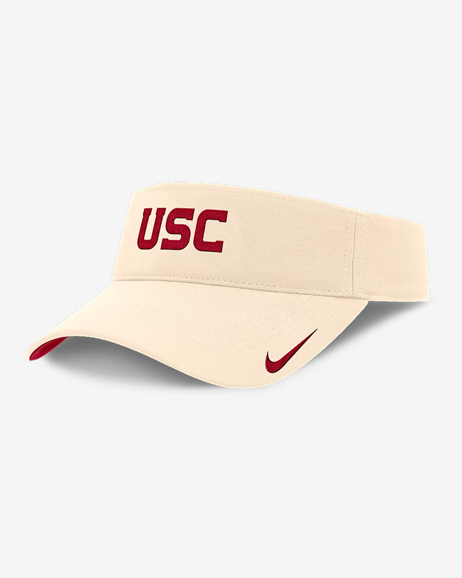 Visera universitaria Nike Dri-FIT ajustable para hombre USC Trojans Primetime Ace - Natural