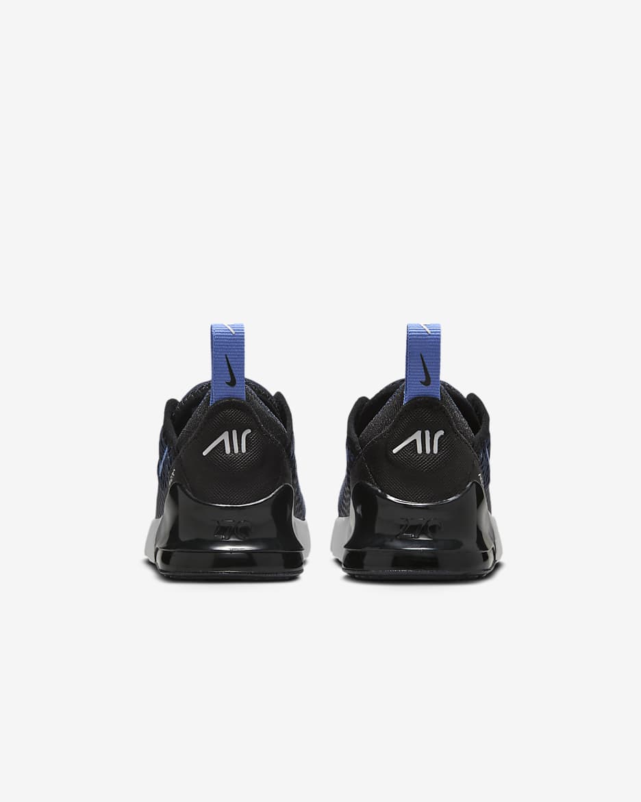 Nike Air Max 270 Baby and Toddler Shoe - Thunder Blue/Black/White/Royal Pulse