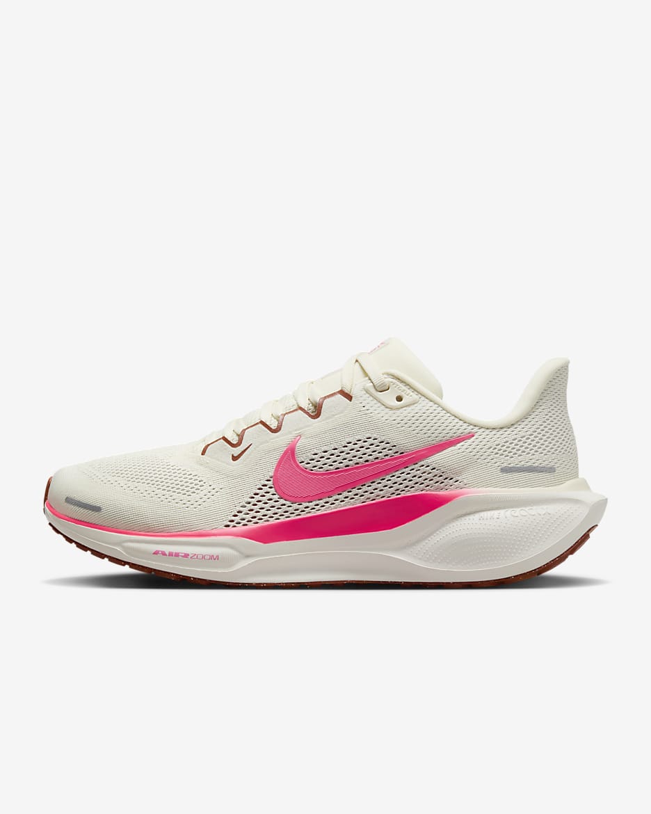 Nike Pegasus 41 Women's Road Running Shoes - Coconut Milk/Photon Dust/Sail/Hot Punch