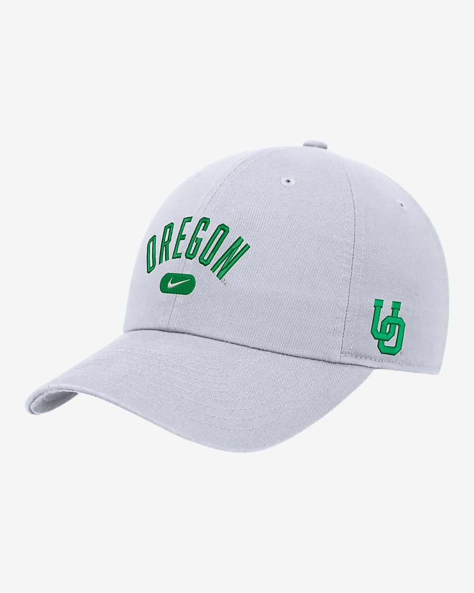 Oregon Nike College Campus Cap - White