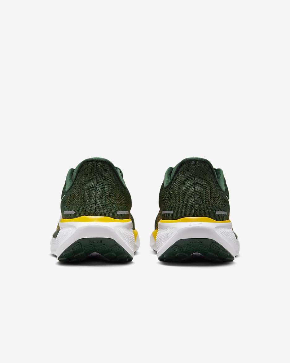 Tenis de correr en pavimento para hombre Nike Pegasus 41 NFL Green Bay Packers - Abeto/Blanco/Oro universitario/Blanco