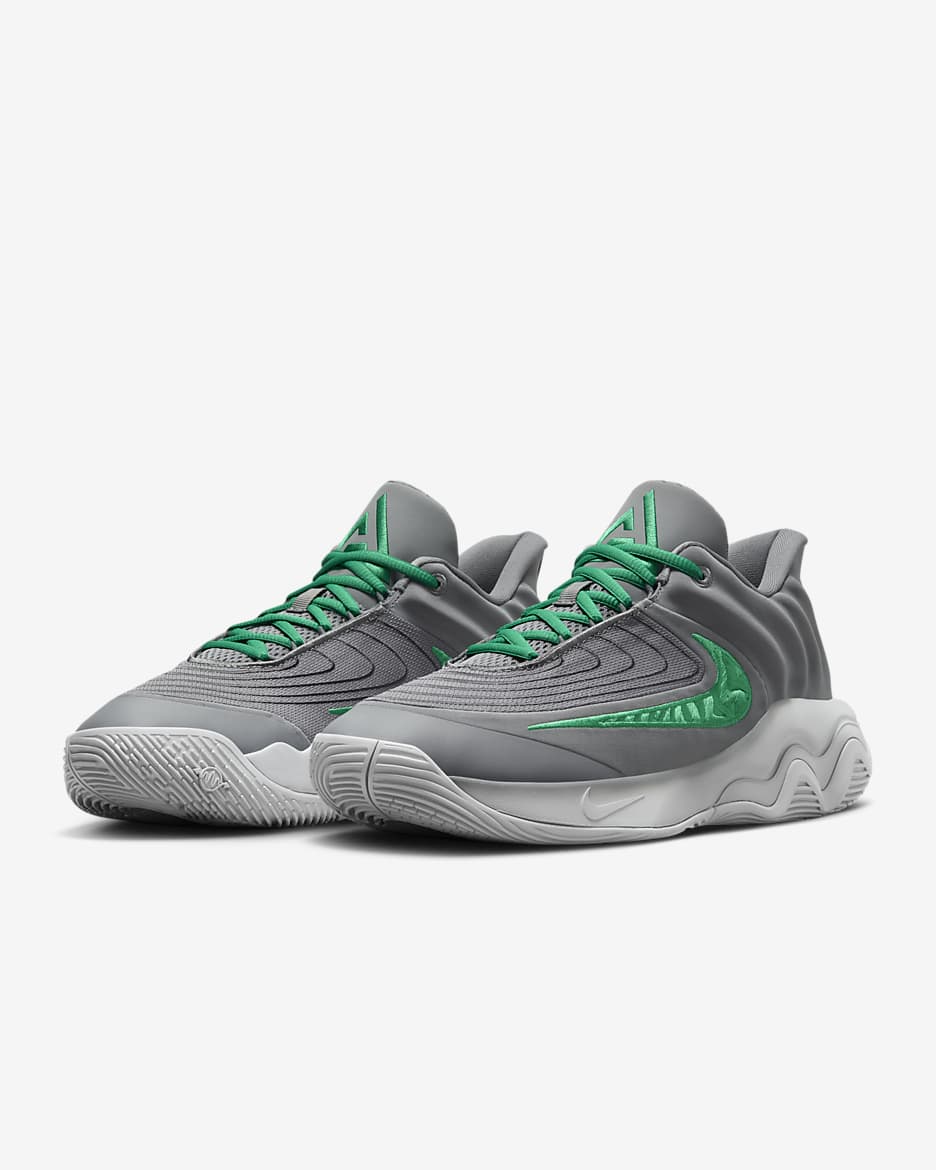 Giannis Immortality 4 EP Basketball Shoes - Smoke Grey/Wolf Grey/Dark Smoke Grey/Stadium Green