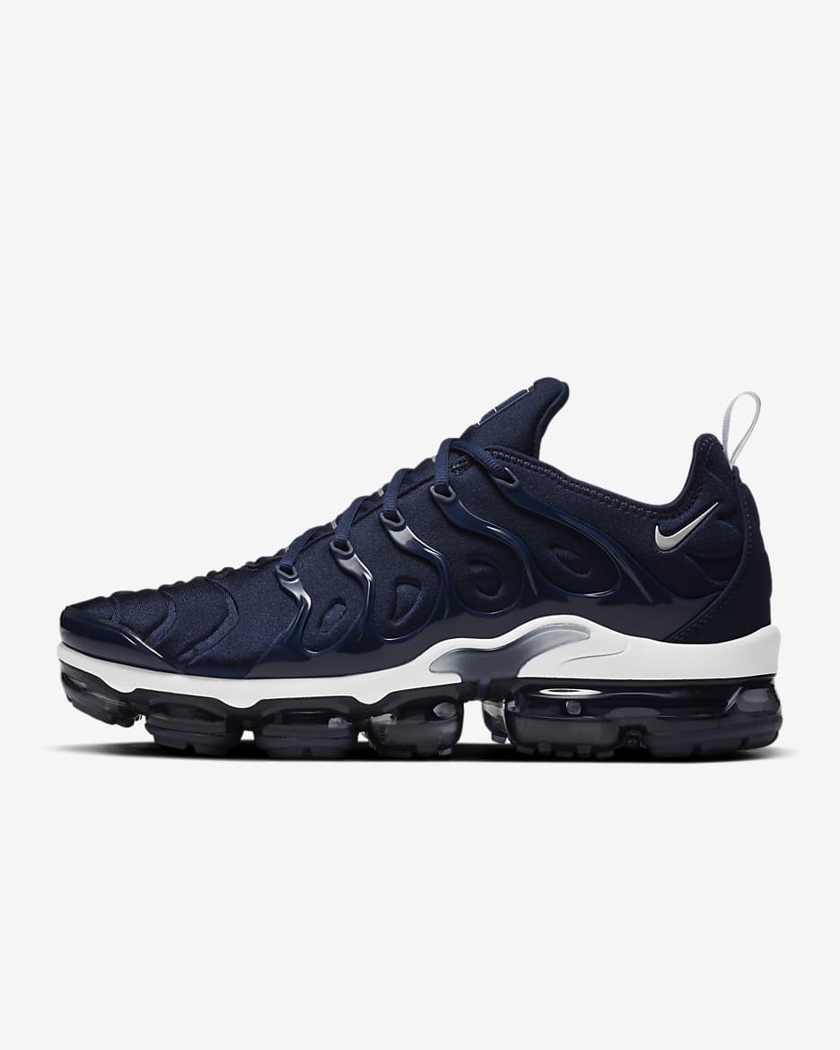 Calzado para hombre Nike Air VaporMax Plus - Azul marino medianoche/Blanco/Plata metalizado