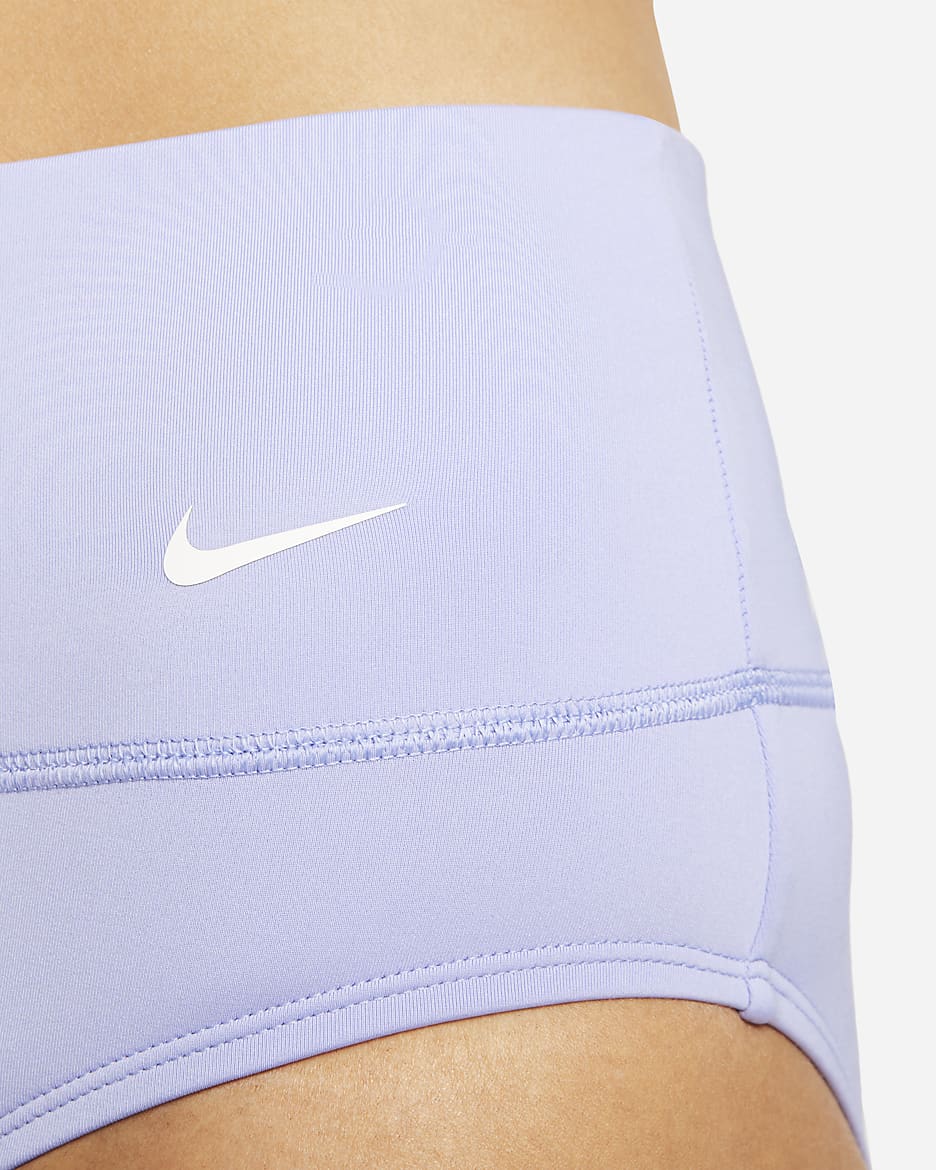 Nike Essential Women's High-Waisted Swim Bottoms - Purple Pulse