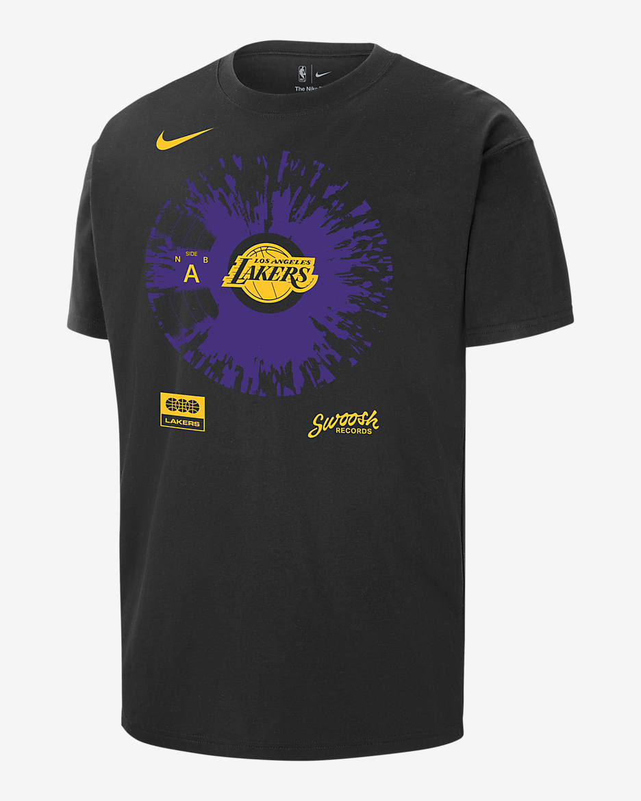Los Angeles Lakers Max90 Men's Nike NBA T-Shirt - Black