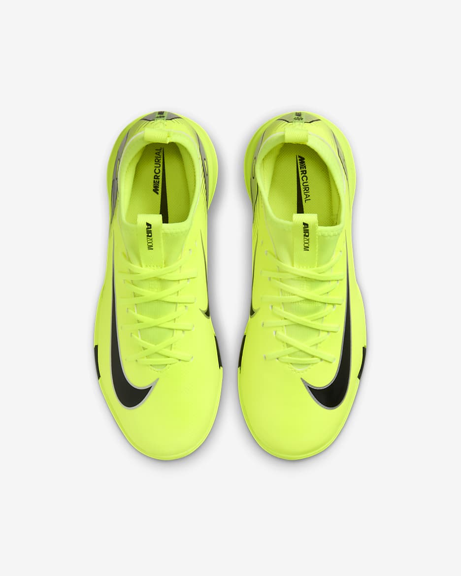 Chaussure de foot en salle basse Nike Jr. Mercurial Vapor 16 Academy pour enfant/ado - Volt/Noir