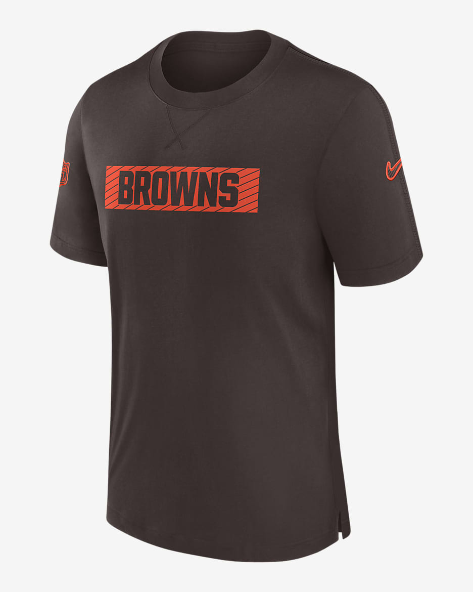 Cleveland Browns Sideline Player Men's Nike Dri-FIT NFL T-Shirt - Brown