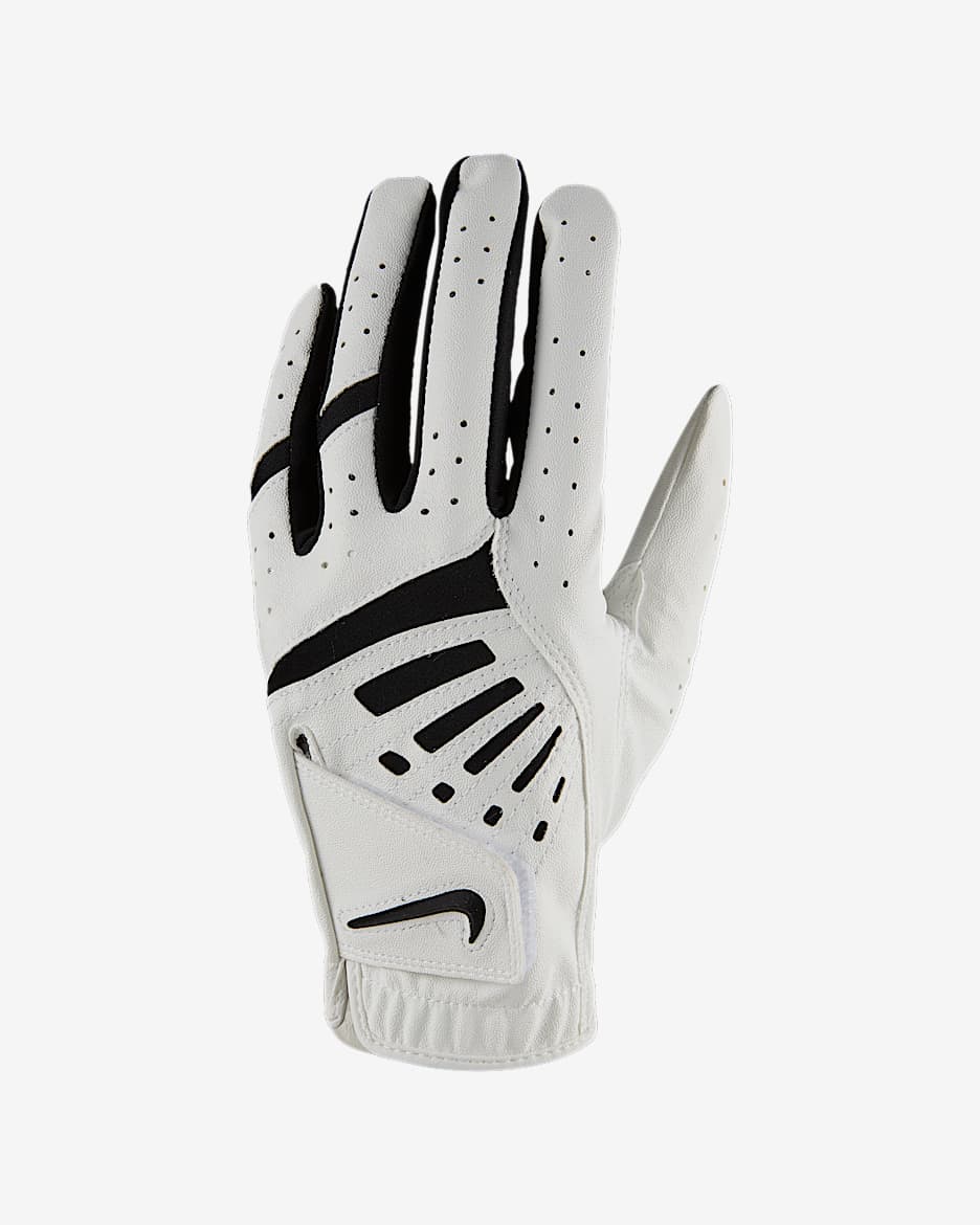 Nike Dura Feel 9 Golf Glove (Left Regular) - Pearl White/Black/Black