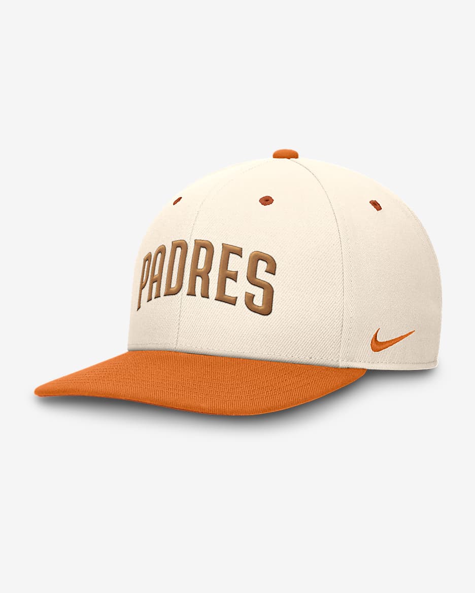 San Diego Padres Pro Dunk Men's Nike Dri-FIT MLB Adjustable Hat - Pale Ivory