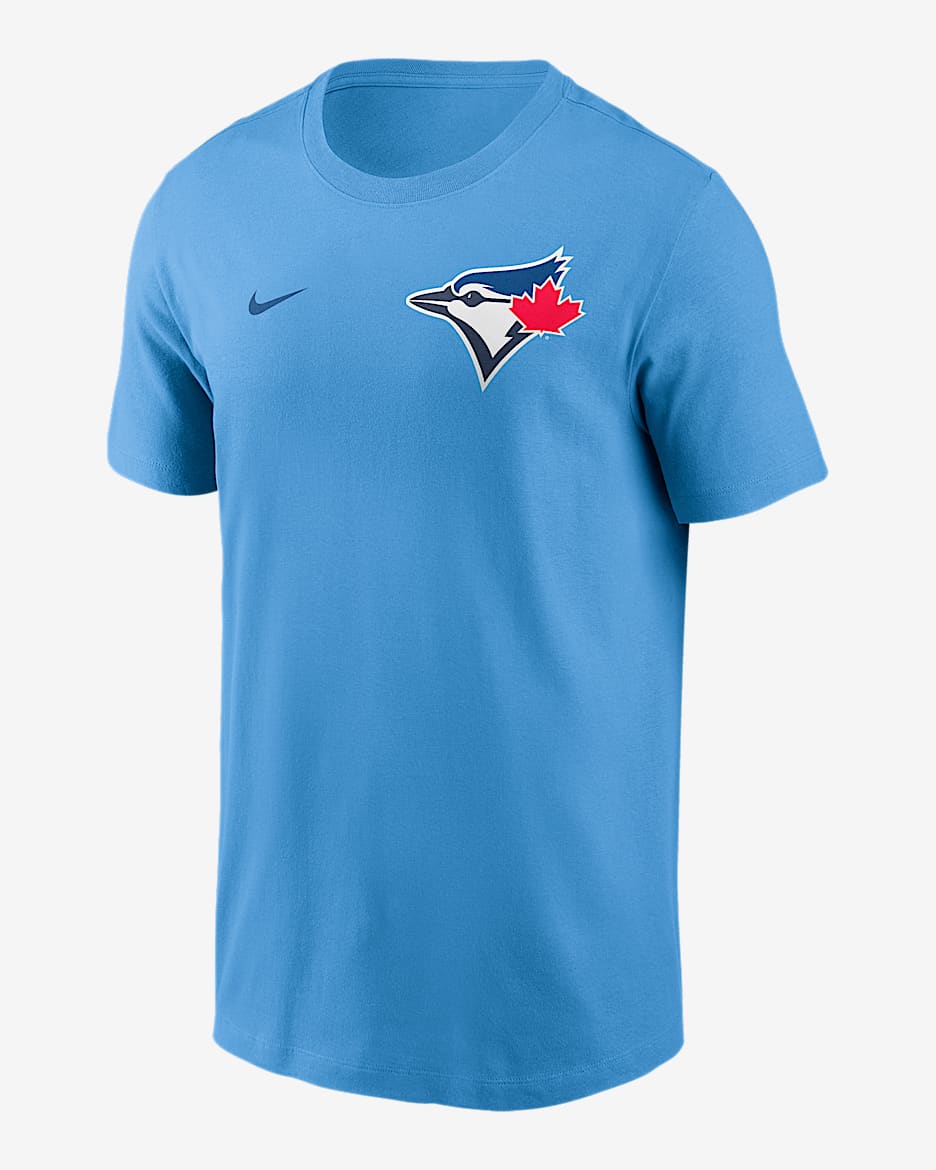 Playera Nike de la MLB para hombre Toronto Blue Jays 2-Hit - Azul claro