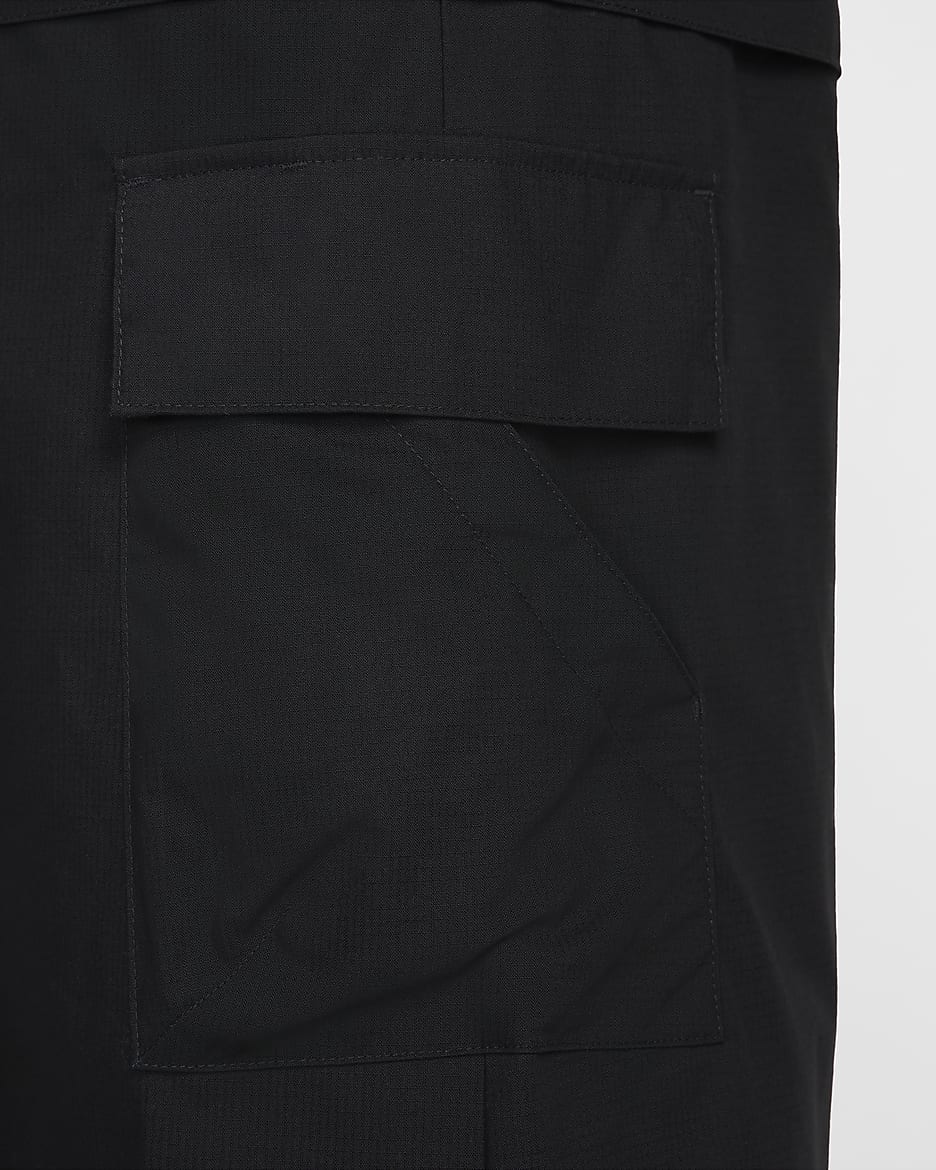 Nike Sportswear Essential Women's Mid-Rise Woven Cargo Midi Skirt - Black/White