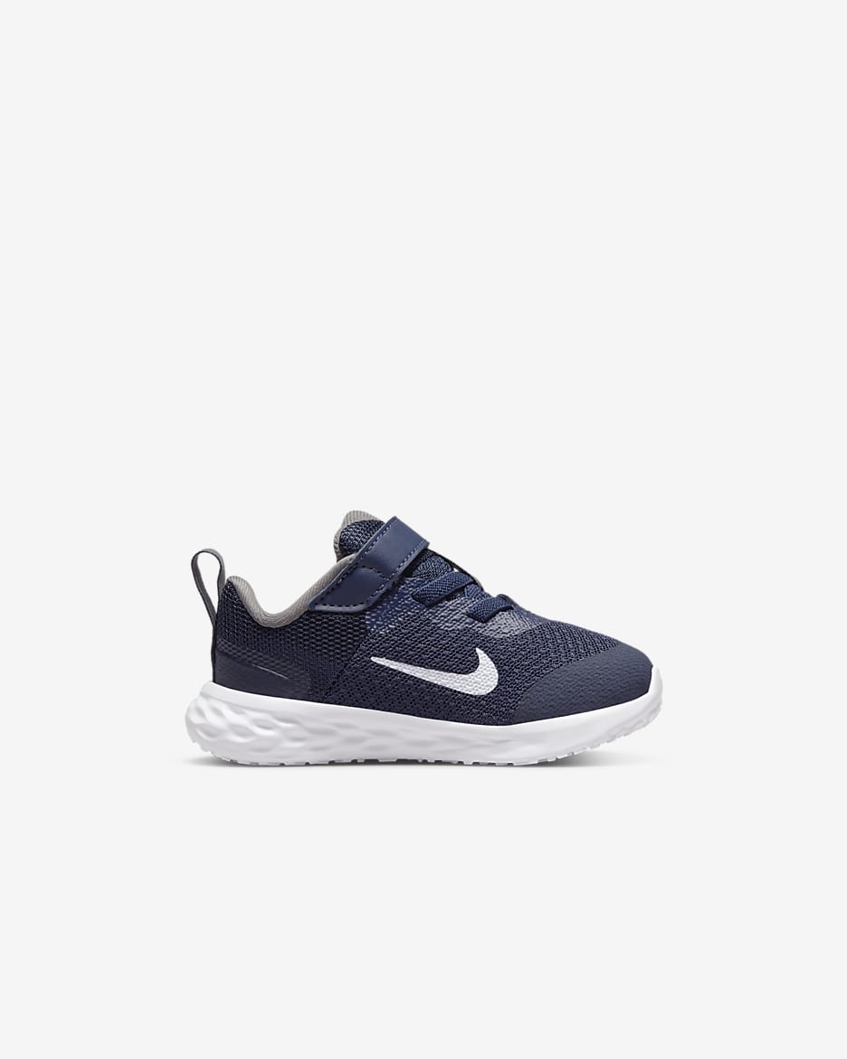 Nike Revolution 6 Baby/Toddler Shoes - Midnight Navy/Flat Pewter/White