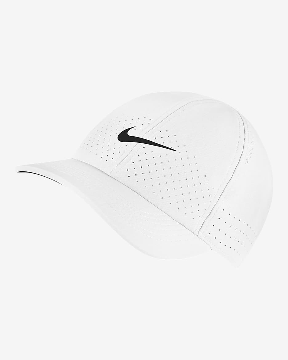 NikeCourt AeroBill Advantage Tennis Cap - White/Black