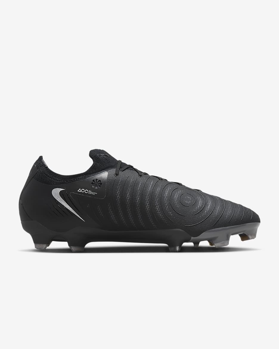 Nike Phantom GX 2 Pro FG Low-Top Soccer Cleats - Black/Black