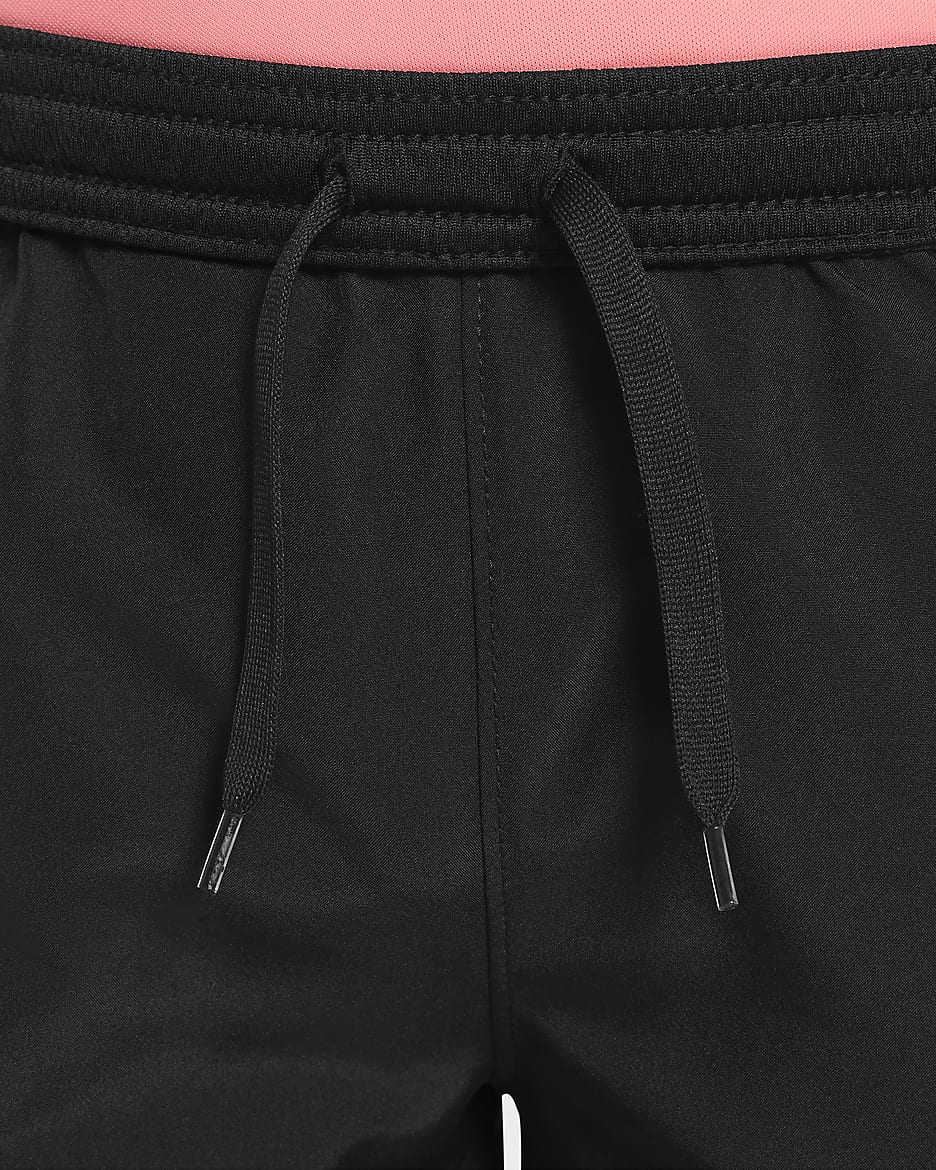 Nike Dri-FIT Academy23 Older Kids' Football Shorts - Black/Black/Sunset Pulse