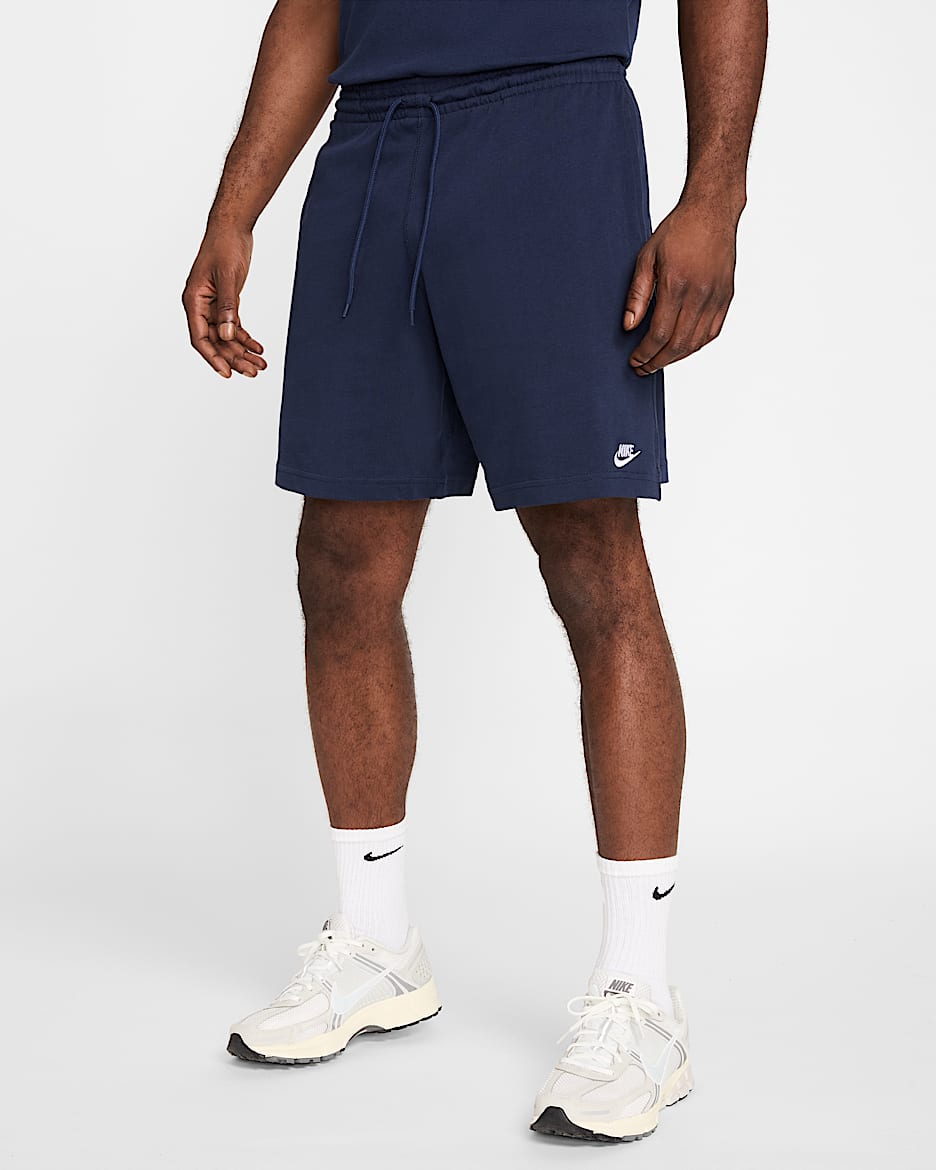 Shorts tejidos para hombre Nike Club - Obsidiana/Blanco