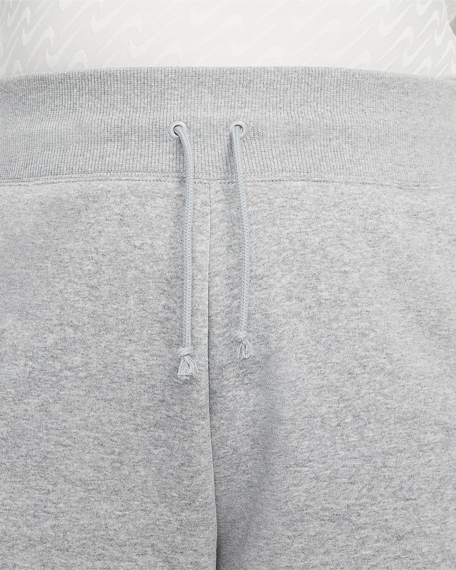 Nike Sportswear Phoenix Fleece ekstra store sweatpants med høyt liv til dame (Plus Size) - Dark Grey Heather/Sail