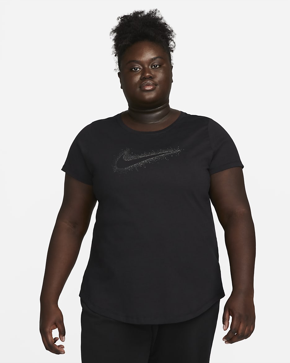 Nike Sportswear Swoosh Women's Graphic T-Shirt (Plus Size) - Black