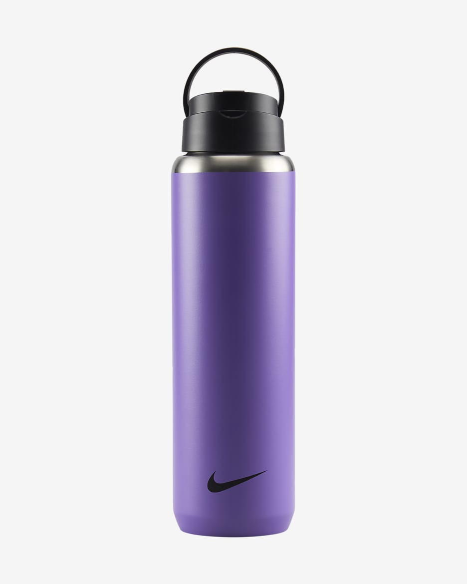 Nike Recharge Stainless Steel Straw Bottle (24 oz) - Purple