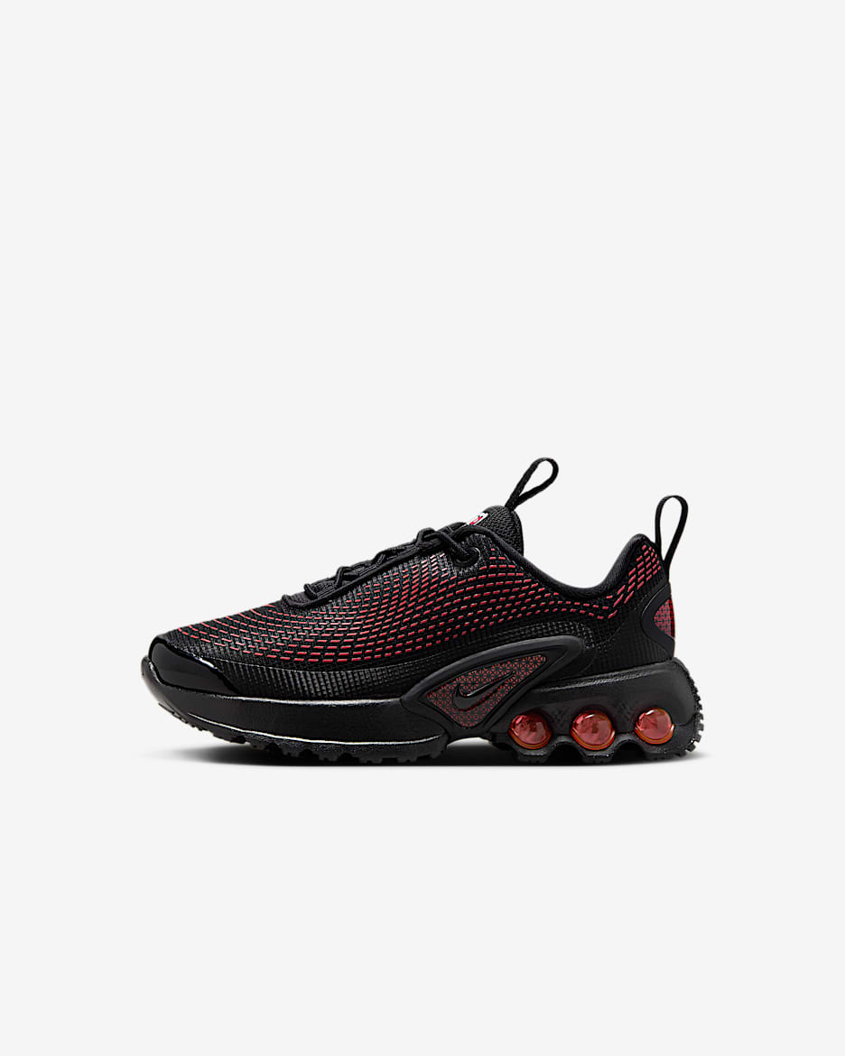 Nike Air Max Dn Little Kids' Shoes - Black/Black/Bright Crimson/Black