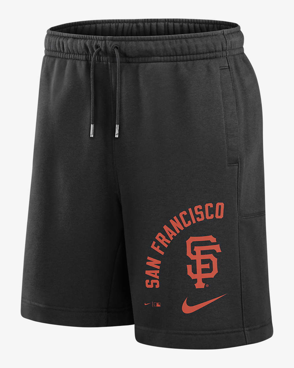 San Francisco Giants Arched Kicker Men's Nike MLB Shorts - Black