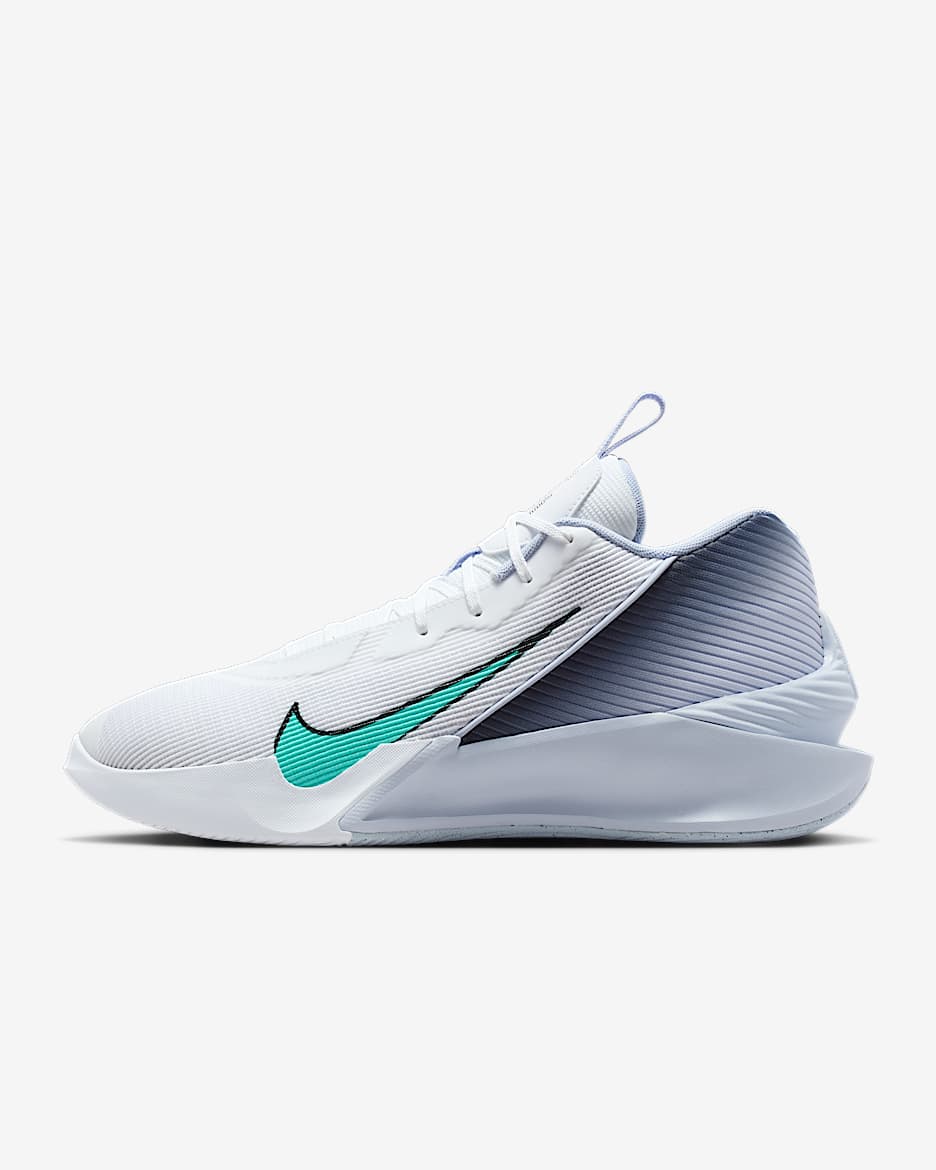 Nike G.T. Jump Academy Basketball Shoes - White/Ghost/Black/Dynamic Turquoise