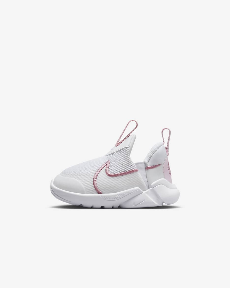 Nike Flex Plus 2 Baby/Toddler Shoes - White/Pink Foam/Medium Soft Pink/Elemental Pink