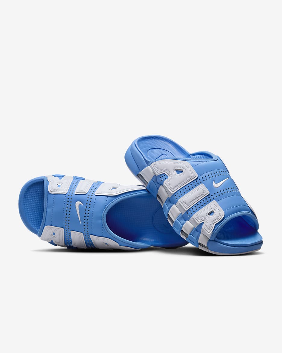 Nike Air More Uptempo Men's Slides - University Blue/University Blue/White