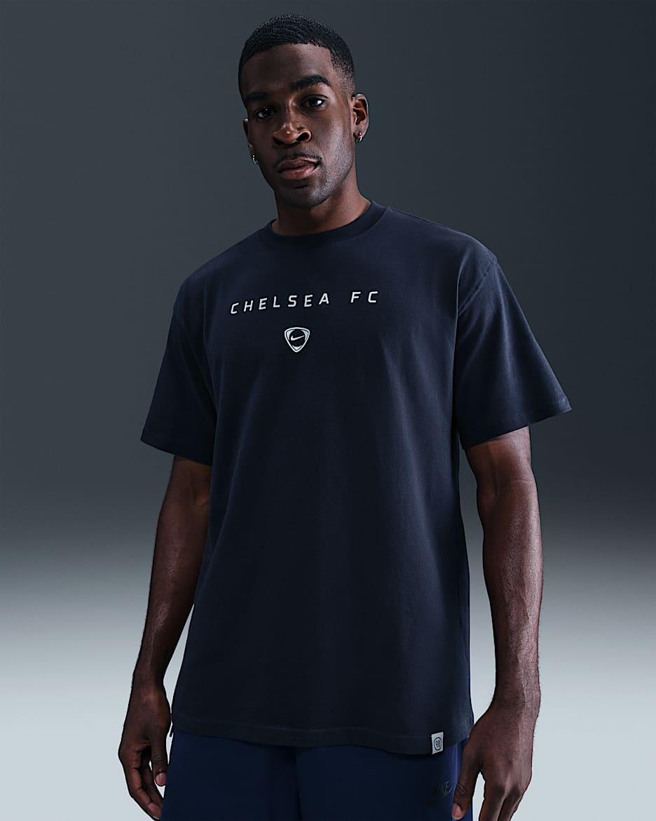 FC Chelsea Nike Total 90 Fußball-T-Shirt (Herren) - Obsidian
