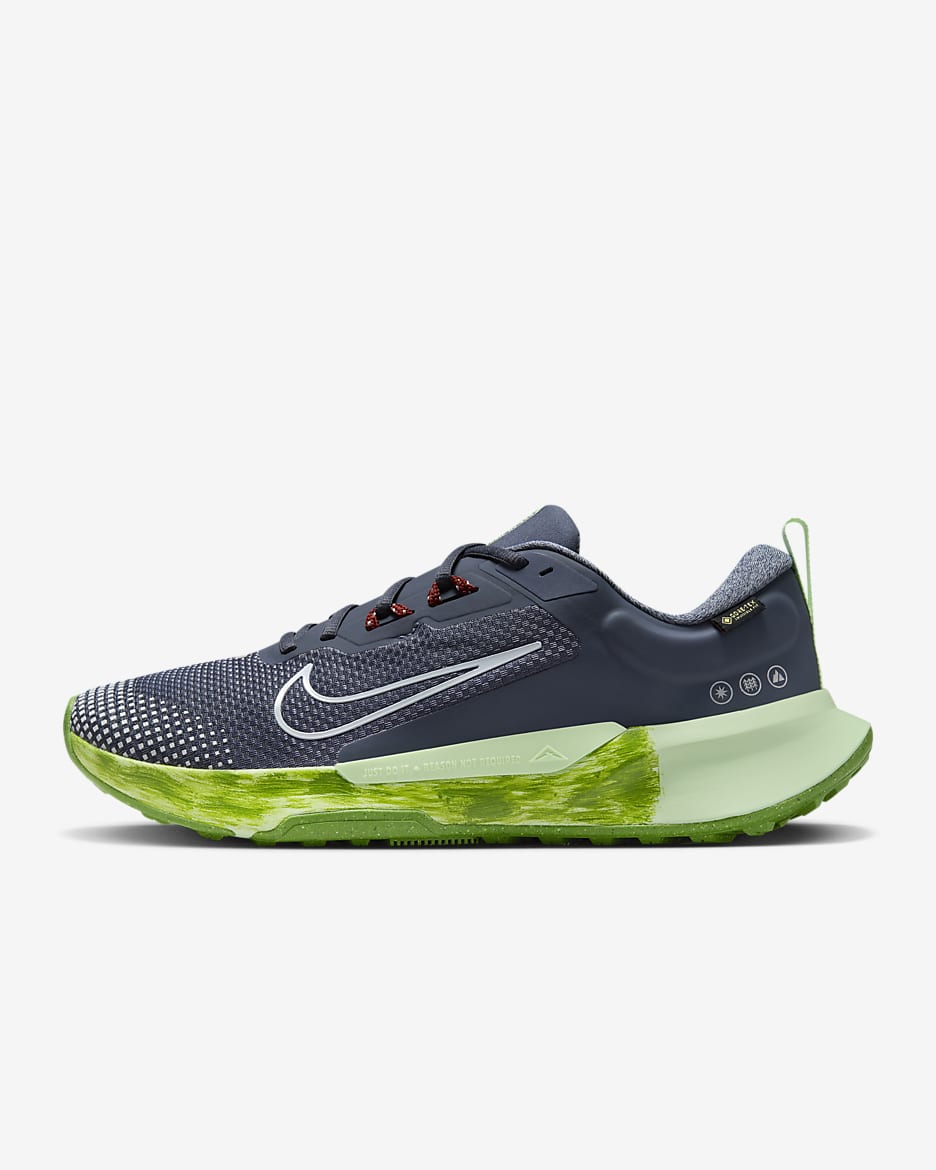 Nike Juniper Trail 2 GORE-TEX Men's Waterproof Trail-Running Shoes - Thunder Blue/Vapour Green/Chlorophyll/Light Armoury Blue