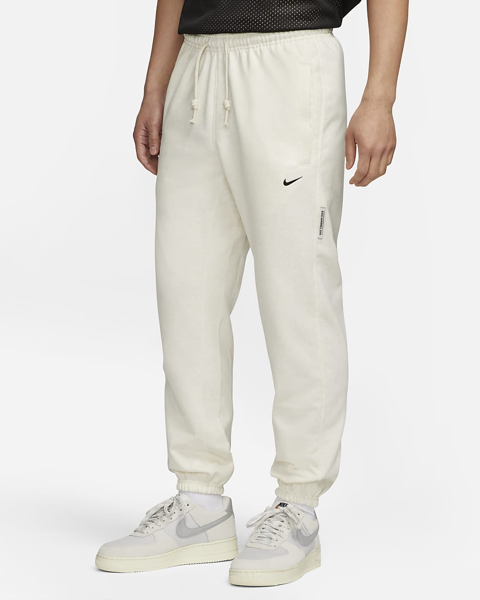 กางเกงบาสเก็ตบอลขายาวผู้ชาย Nike Dri-FIT Standard Issue - Phantom Heather/ดำ