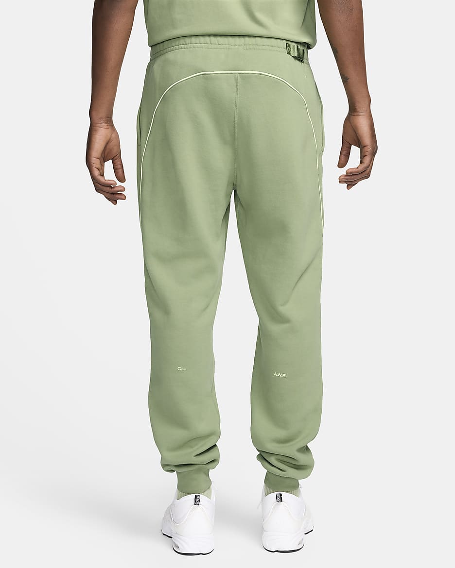 NOCTA NOCTA Fleece CS Tracksuit Bottoms - Oil Green/Light Liquid Lime