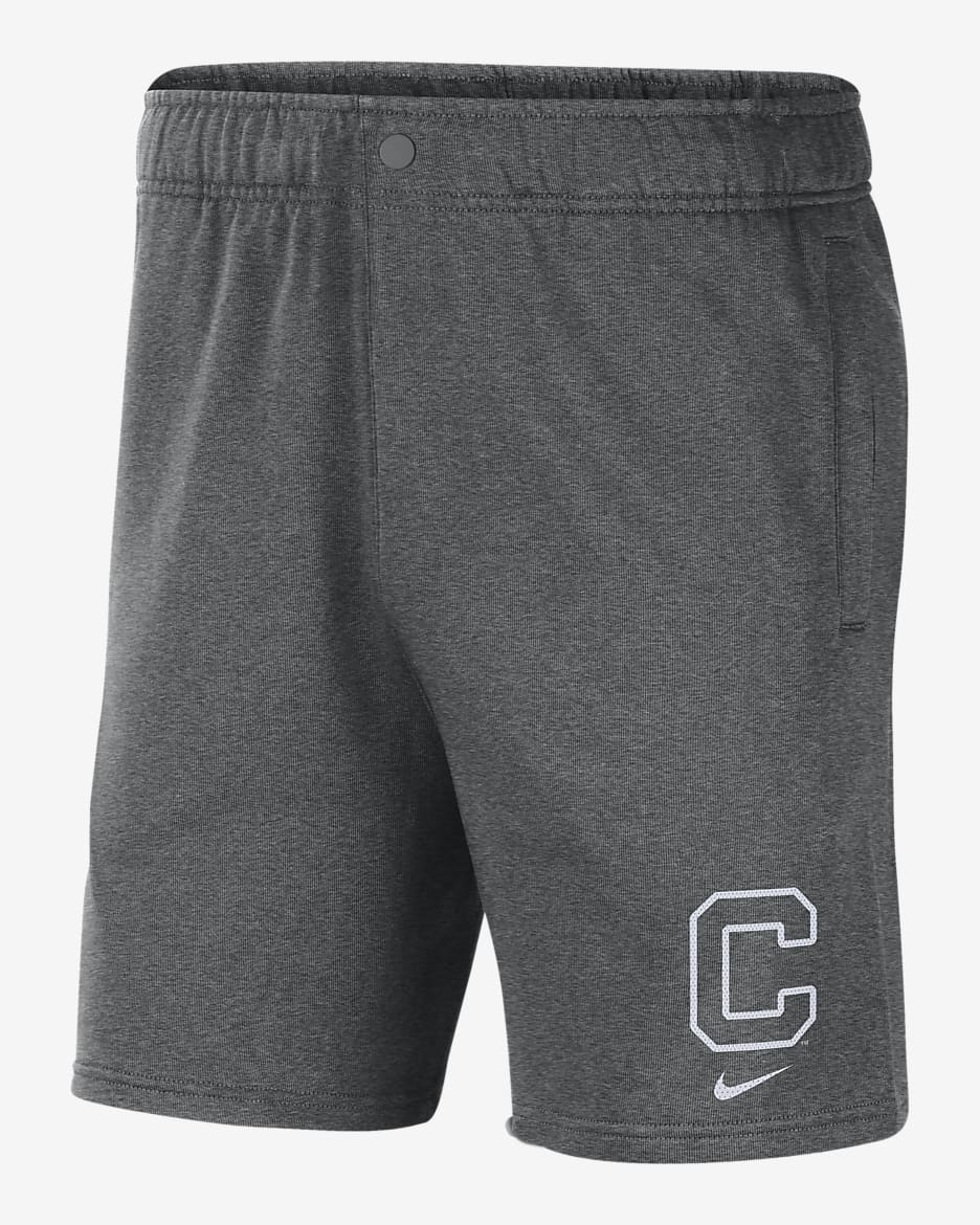 Clemson Men's Nike College Fleece Shorts - Iron Grey/Heather/Black/White