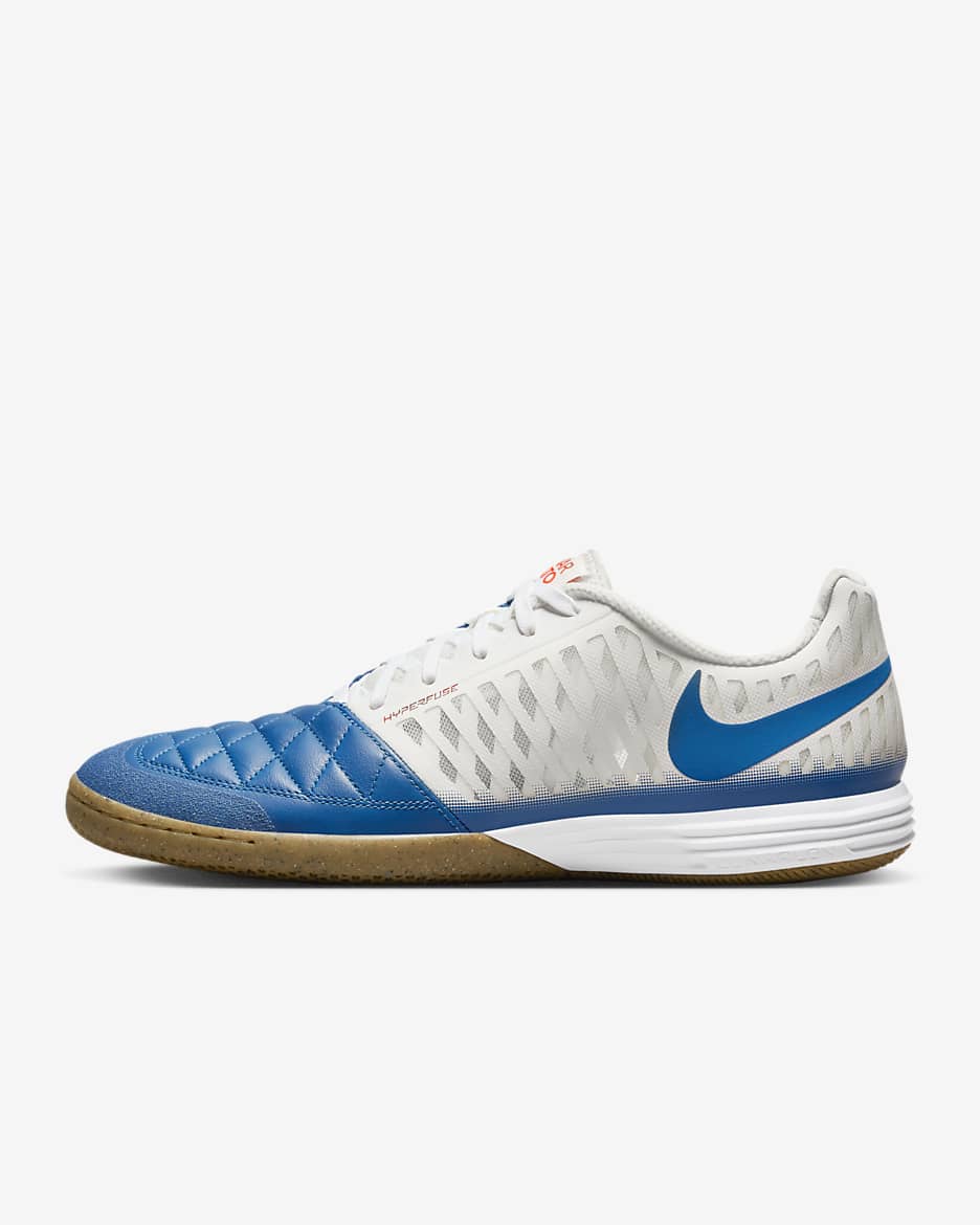 Nike Lunar Gato II Indoor Court Low-Top Football Shoes - Sail/White/Gum Light Brown/Blue Jay