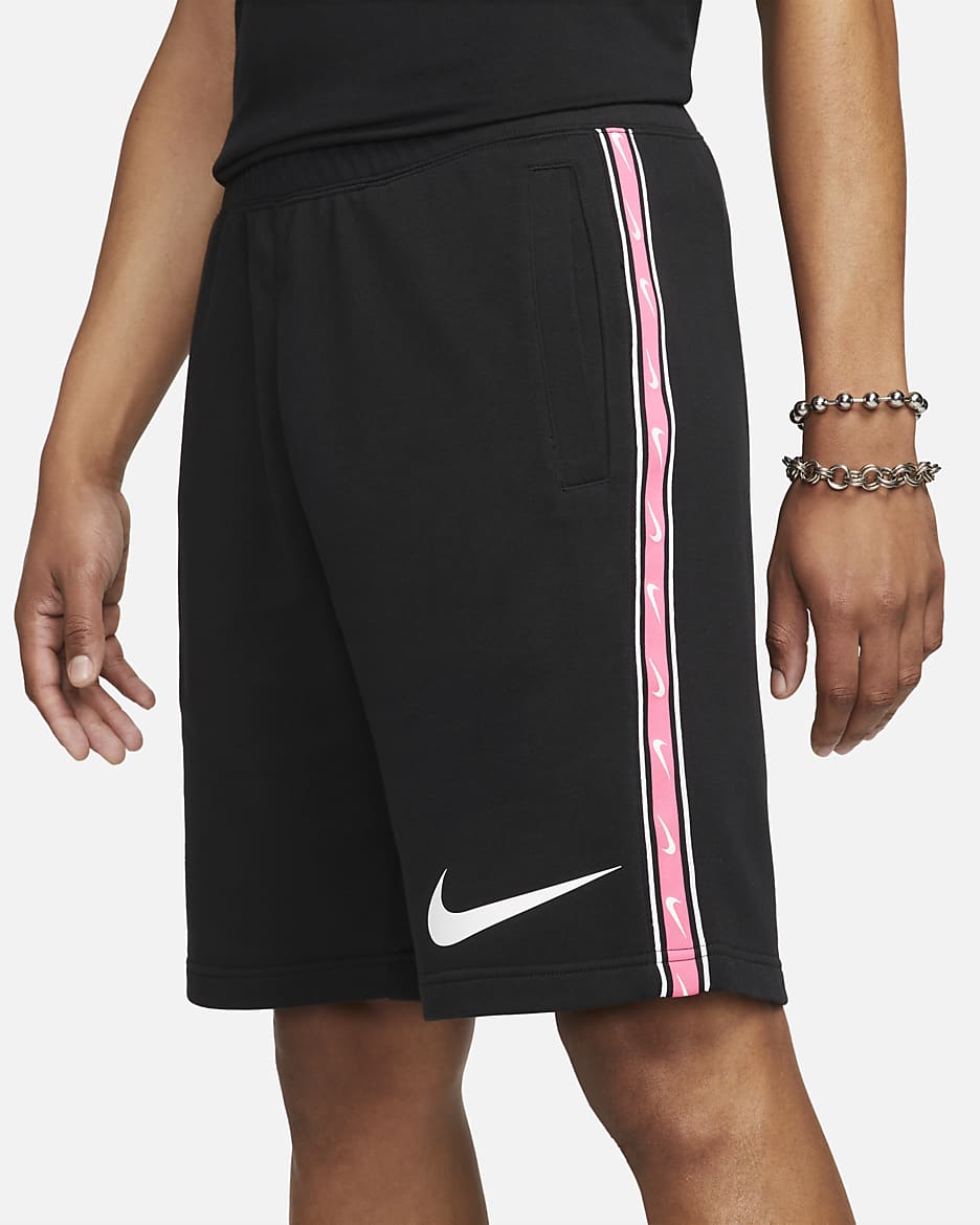 Nike Sportswear Men's Repeat French Terry Shorts - Black/White