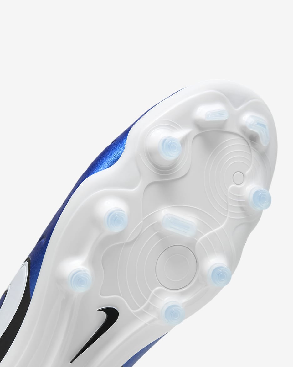 Chaussure de foot basse à crampons pour terrain sec Nike Tiempo Legend 10 Pro - Soar/Blanc