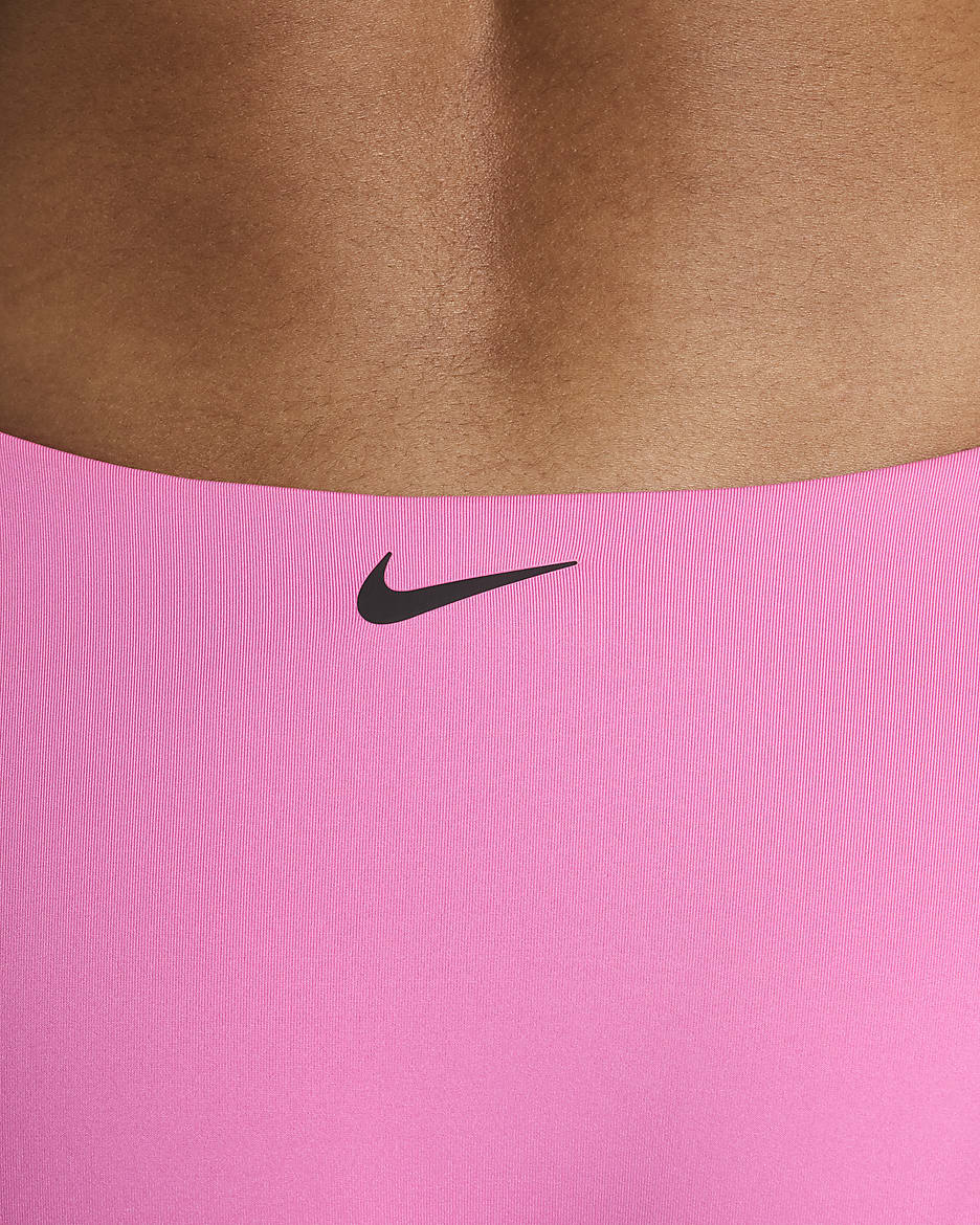 Parte inferior de traje de baño estilo Sling para mujer Nike Essential - Rosa alegre