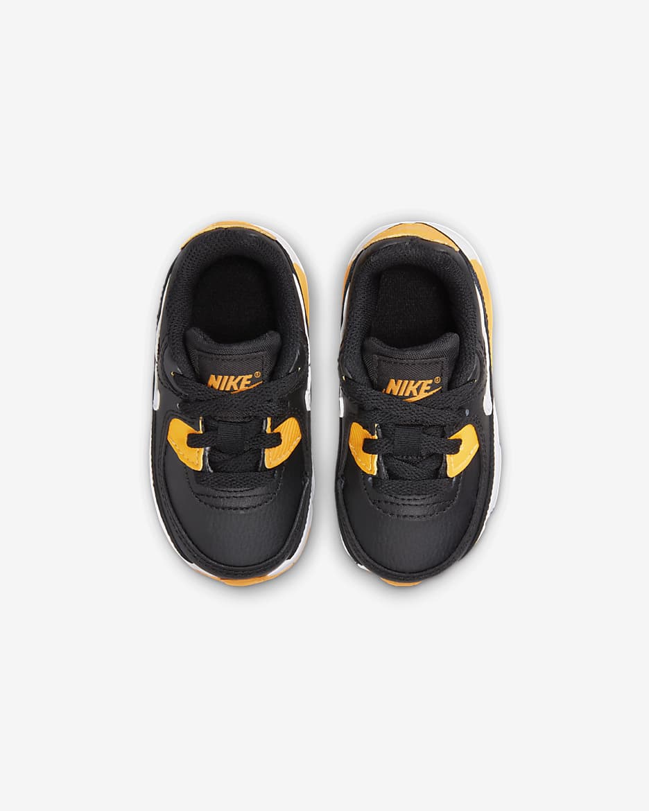 Nike Air Max 90 LTR Baby/Toddler Shoes - Black/University Gold/White