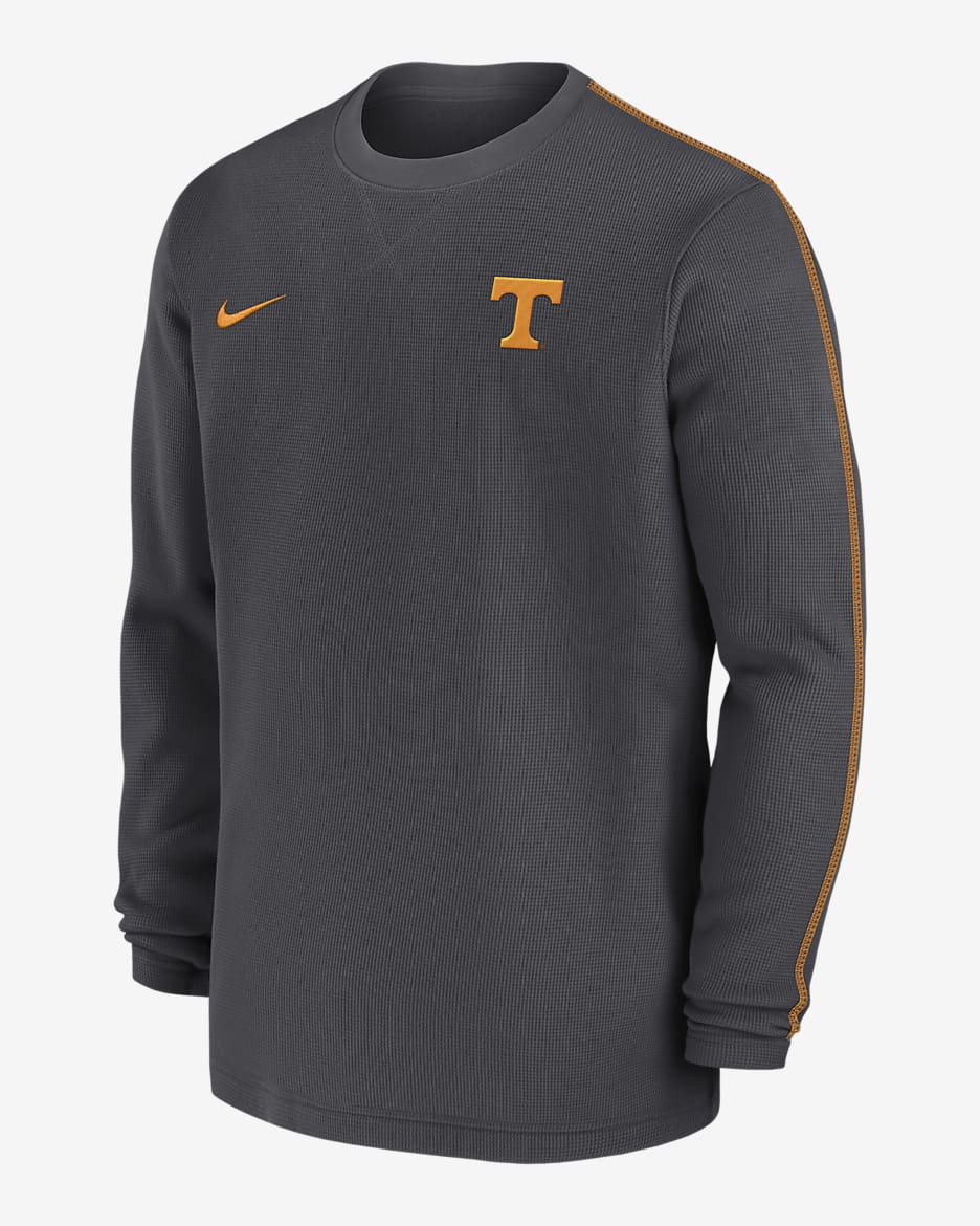 Tennessee Volunteers Sideline Coach Men's Nike College Long-Sleeve Top - Anthracite