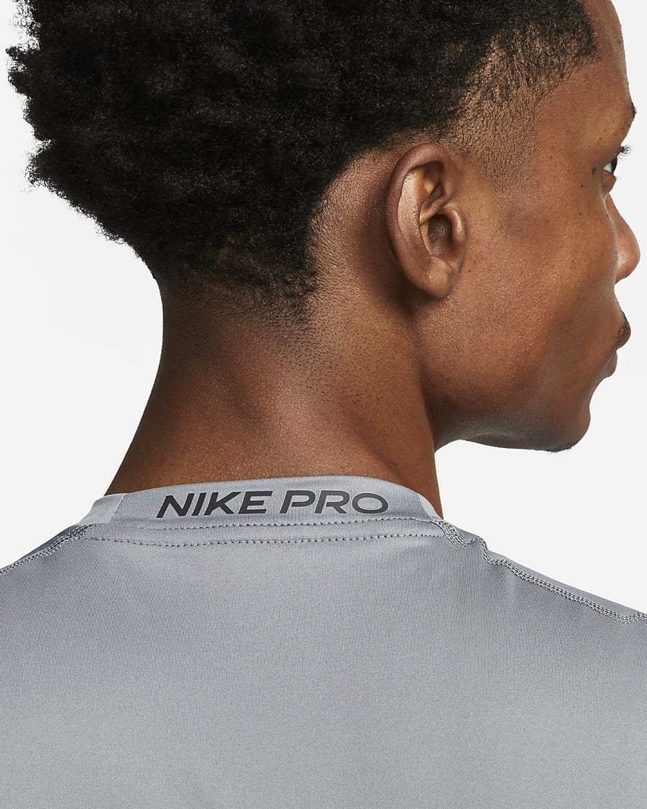 Nike Pro Dri-FIT strakke, mouwloze fitnesstop voor heren - Smoke Grey/Zwart